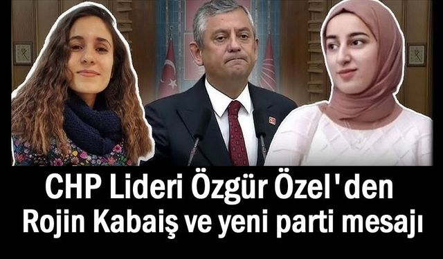 Özgür Özel'den Rojin Kabaiş mesajı