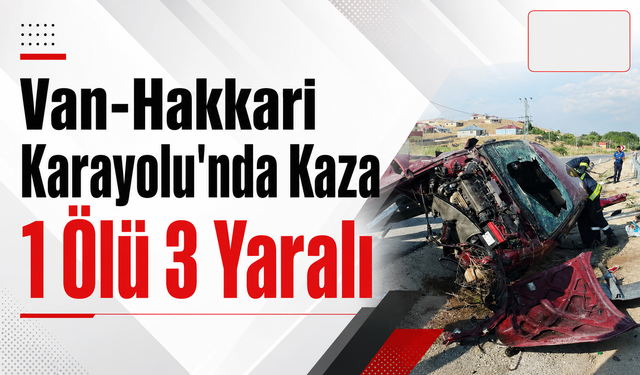 Van'da düğün dönüşü kaza: 1 ölü, 3 yaralı