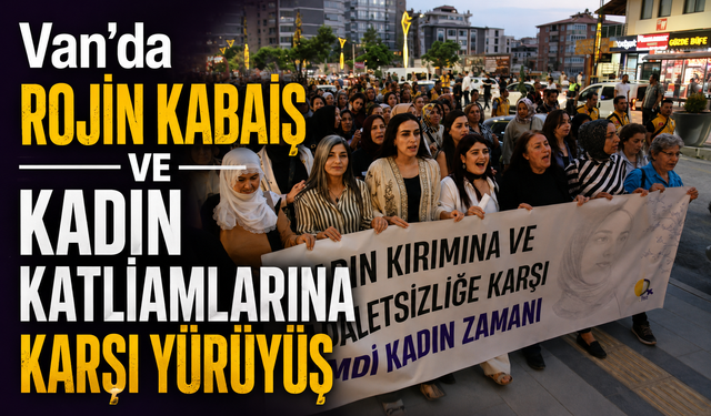 Van’da kadın katliamlarına karşı yürüyüş