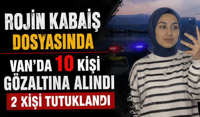 Rojin Kabaiş dosyasında 2 kişi tutuklandı
