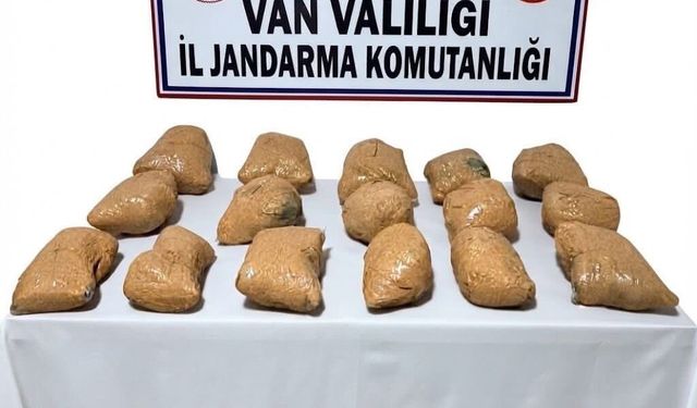 Van'da 22 kilo esrar yakalandı