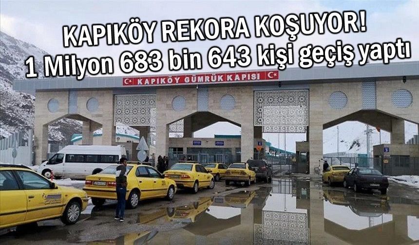 Kapıköy Sınır Kapısı'ndan geçen yıl 1,7 milyon yolcu geçişi oldu