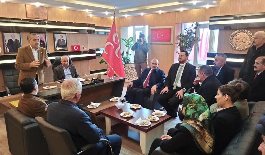 AK Parti Başkan Adayı Arvas MHP'yi Ziyaret Etti