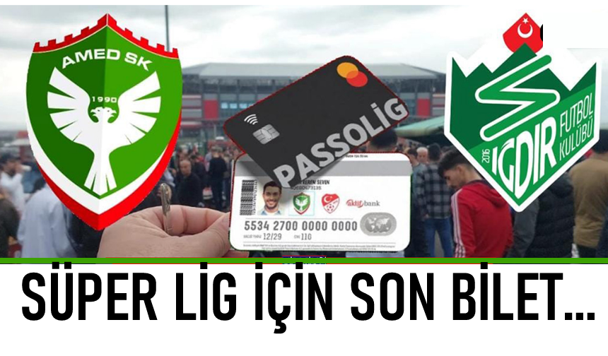 Amedspor'da Süper Lig için son bilet