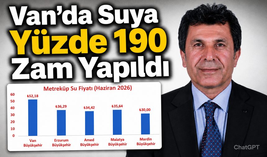 Mahmut Dindar: Van’da Suya Yüzde 190 Zam Yapıldı
