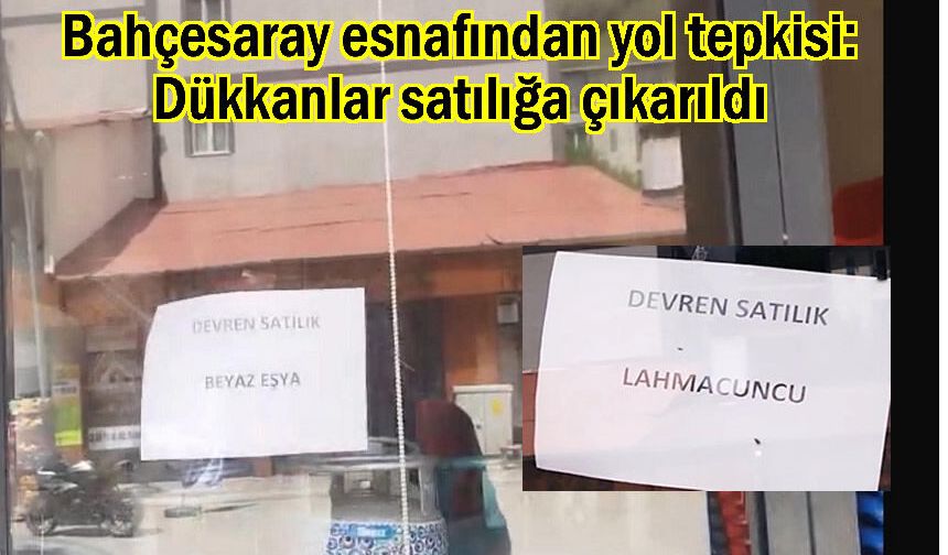 Bahçesaray genelinde "Satılık Dükkan" afişleri asıldı.