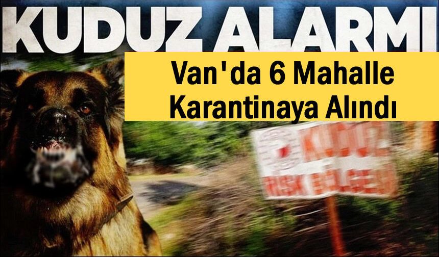 Van’da 6 Mahalle Karantinaya Alındı