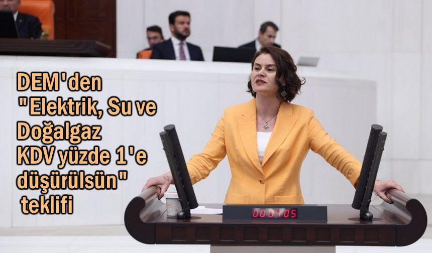 Van ve 19 İl İçin KDV yüzde 1'e düşürülsün" teklifi