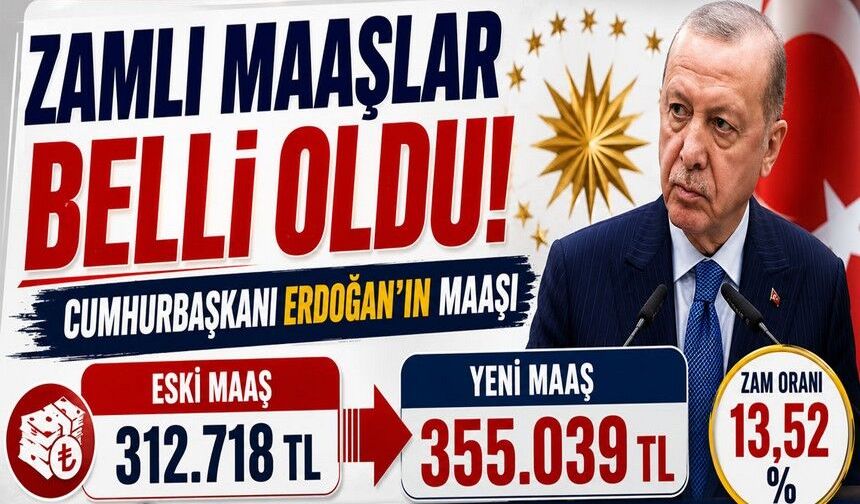 Erdoğan ve milletvekillerine zam; 500 bine dayandı