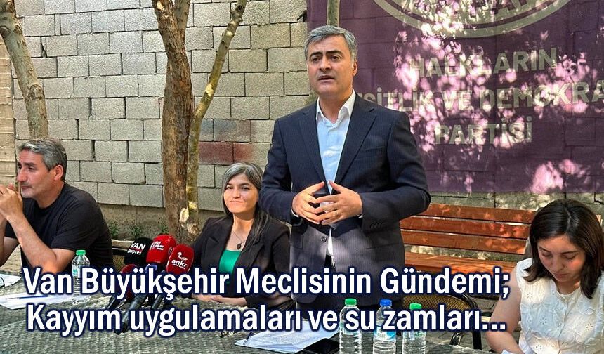 Meclisin Gündemi; Kayyım uygulamaları ve su zamları