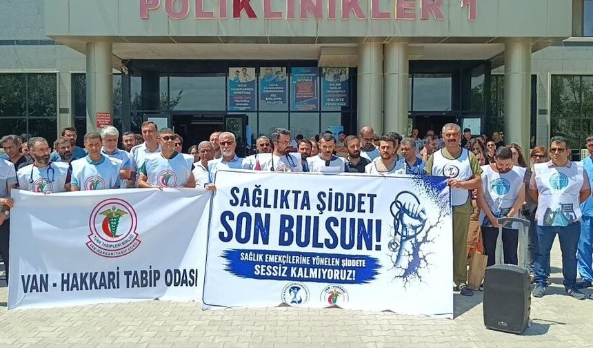Sağlık emekçilerinden şiddete tepki