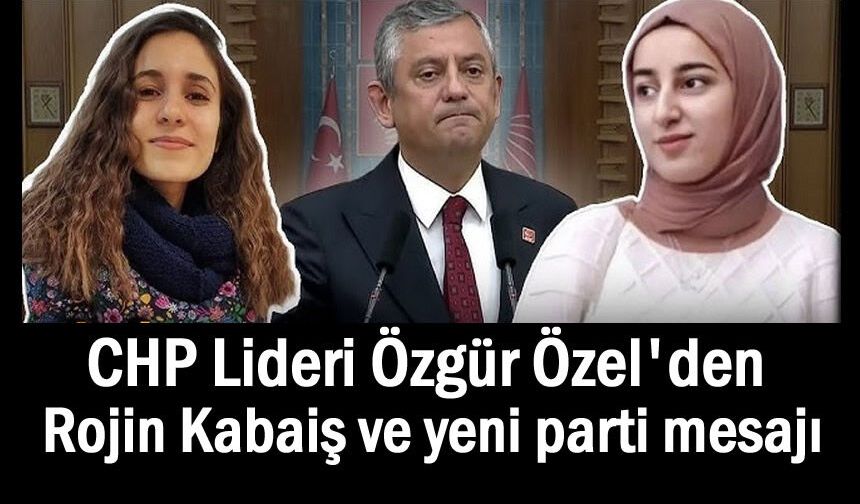 Özgür Özel'den Rojin Kabaiş mesajı