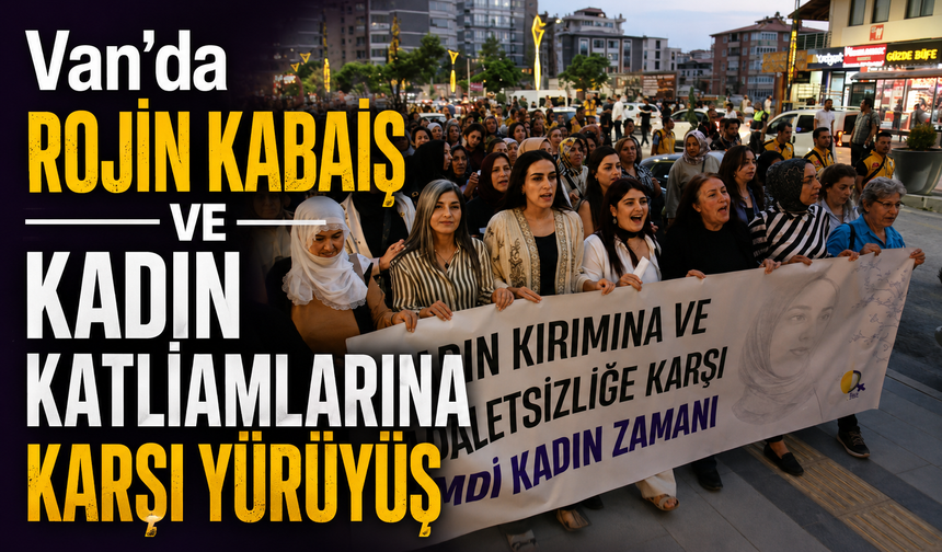 Van’da kadın katliamlarına karşı yürüyüş