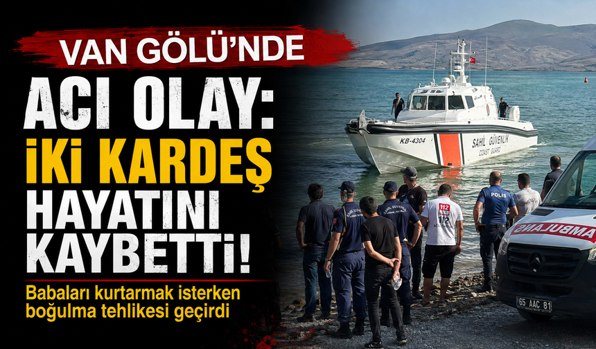 Van Gölü’nde acı olay: İki kardeş hayatını kaybetti