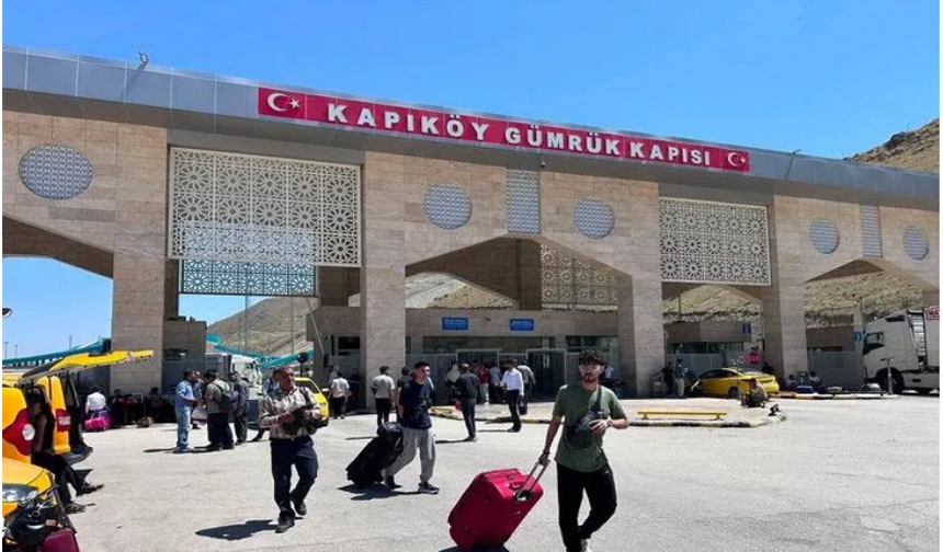 8 ayda kapıköy sınır kapısını kaç kişi kullandı?