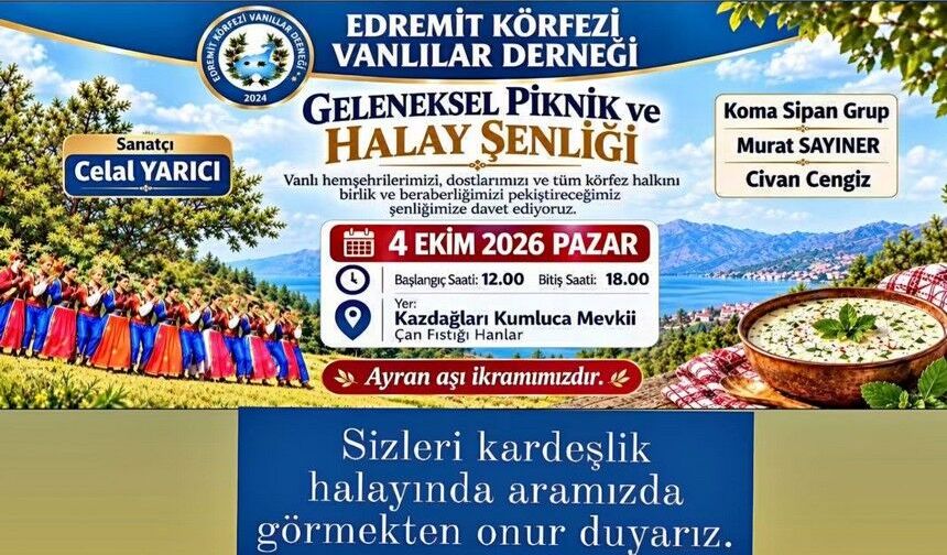 Vanlılar Kazdağları’nda halay için buluşuyor