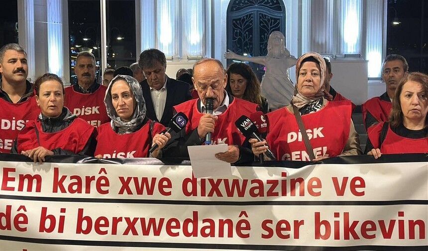 Van'da işçi eylemi 435’inci gününde: Vazgeçmiyoruz