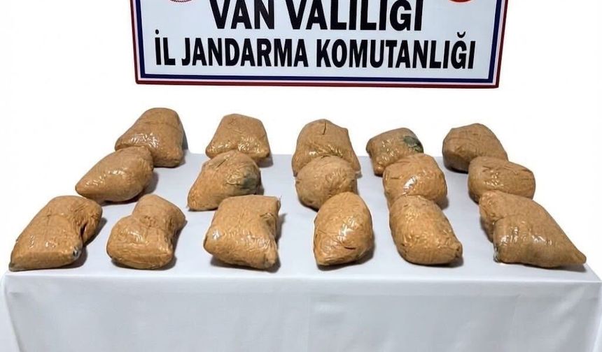 Van'da 22 kilo esrar yakalandı